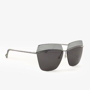 Christian Dior Metallic Pewter Mirror Sunnies